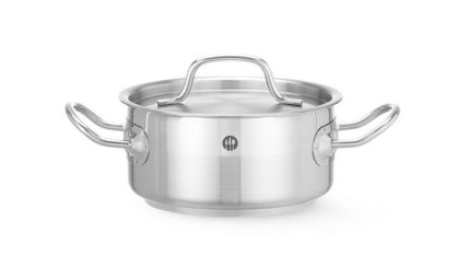 Garnek gastronomiczny profesjonalny niski z pokrywką Profi Line 1,5 l średnica 160 mm Hendi 830000
