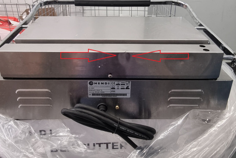 Out Grill Kontaktowy Elektryczny Panini XL 2700W Ryflowany 545 mm Hendi 263624