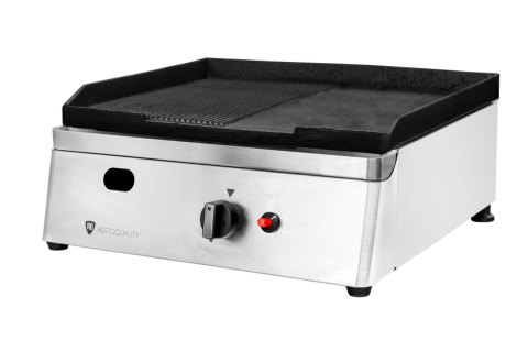 Płyta grillowa gazowa, ryflowana/gładka, moc 3,2 kW | RQG30953