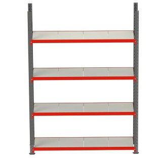 Regał metalowy magazynowy Fortis 4 półki H200 L217 G60 bazowy MPP000006