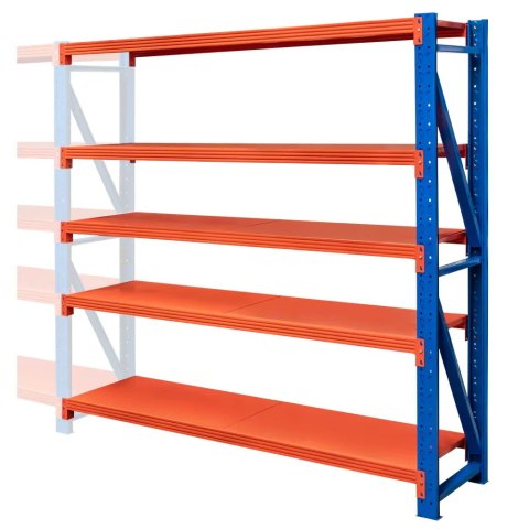 Regał metalowy magazynowy Fortis Light 5 półek H200 L191 G60 dostawny MPP000902