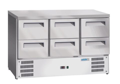 Stół chłodniczy Arktic 6 szuflad 1365x700 Hendi 236772