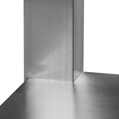 Zlew gastronomiczny 2 komory z półką 140x70x85 stal nierdzewna MTP006419