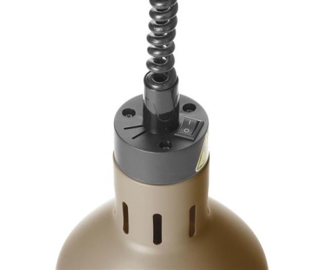 Lampa do Podgrzewania Potraw Wisząca Cylindryczna Beż ⌀175x250 Hendi 273784