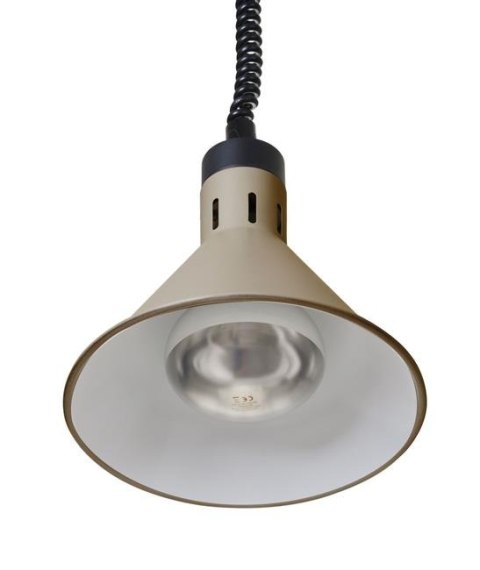Lampa do Podgrzewania Potraw Wisząca Stożkowa Beż ⌀275x250 Hendi 273777