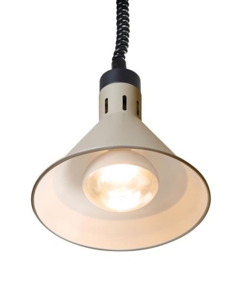 Lampa do Podgrzewania Potraw Wisząca Stożkowa Beż ⌀275x250 Hendi 273777
