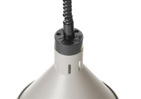 Lampa do Podgrzewania Potraw Wisząca Stożkowa Biała ⌀275x250 Hendi 273937