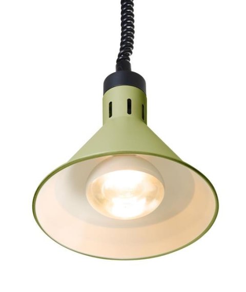 Lampa do Podgrzewania Potraw Wisząca Stożkowa Zielona ⌀275x250 Hendi 273920