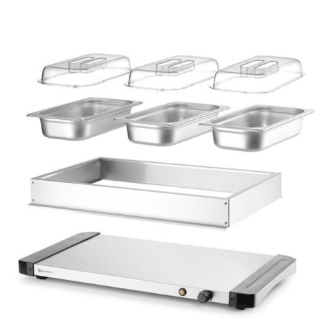 Podgrzewacz Elektryczny z 3 Pojemnikami 400W 657x381x161 Nierdzewny Hendi 201749