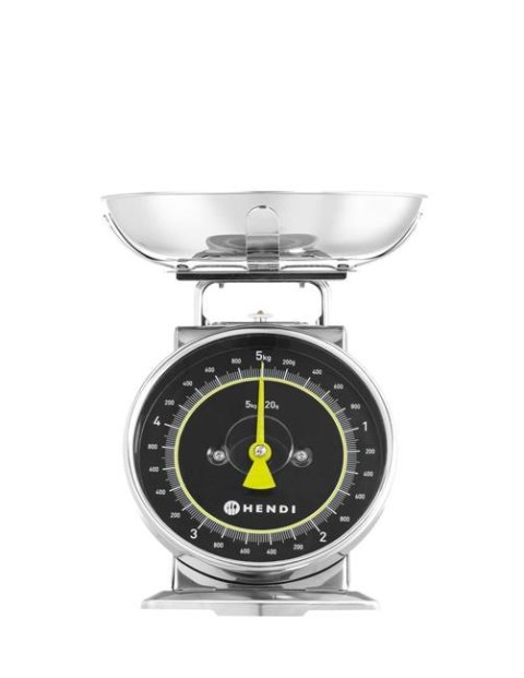 Waga kuchenna mechaniczna z szalką stalową do 5 kg Hendi 580042