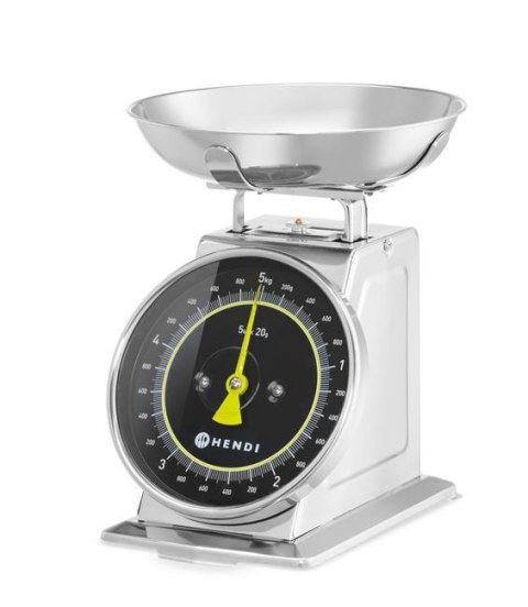 Waga kuchenna mechaniczna z szalką stalową do 5 kg Hendi 580042