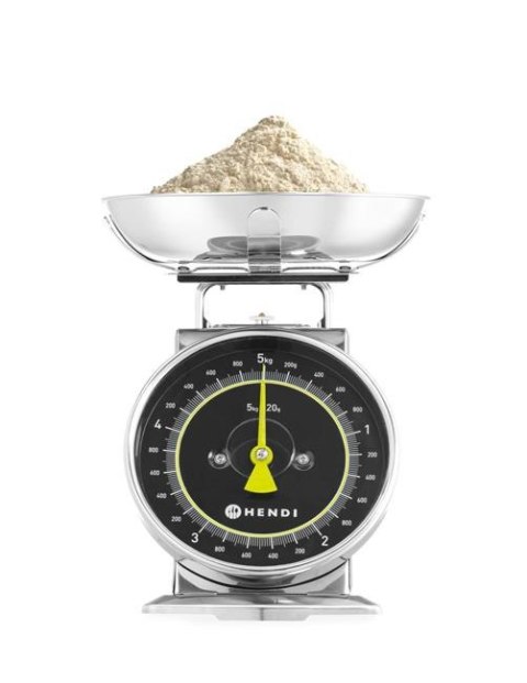 Waga kuchenna mechaniczna z szalką stalową do 5 kg Hendi 580042
