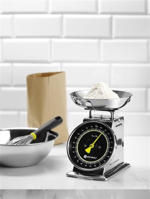 Waga kuchenna mechaniczna z szalką stalową do 5 kg Hendi 580042