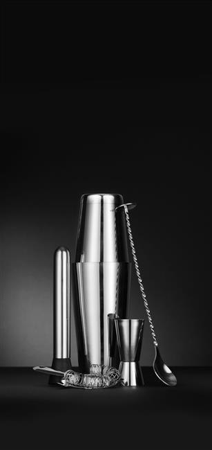 Zestaw Akcesoriów Barmańskich 5-Elementów w Ozdobnej Tubie