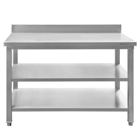 Stół przyścienny 2 półki 120x60x85 stal nierdzewna MTP001762