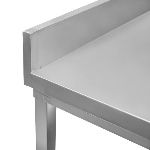 Stół przyścienny 2 półki 120x60x85 stal nierdzewna MTP001762