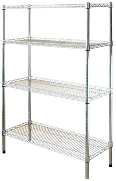 Regał Magazynowy 4-półkowy Chromowany 1200x450x1800cm WT-120450