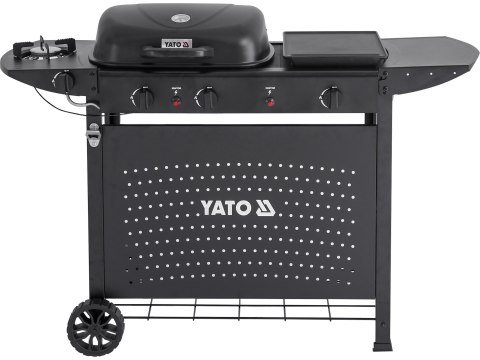 Grill Gazowy Ogrodowy Asahi 2+2 Palniki 5 kW 3w1 Yato YG-20008