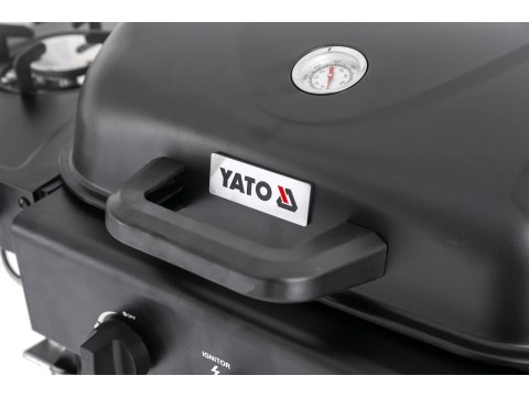 Grill Gazowy Ogrodowy Asahi 2+2 Palniki 5 kW 3w1 Yato YG-20008