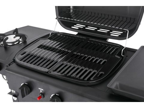 Grill Gazowy Ogrodowy Asahi 2+2 Palniki 5 kW 3w1 Yato YG-20008