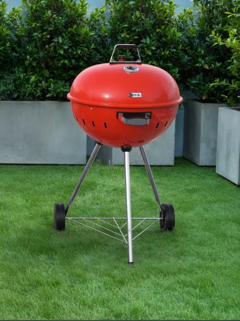 Grill Węglowy Okrągły 54cm Czerwony Yato YG-20304