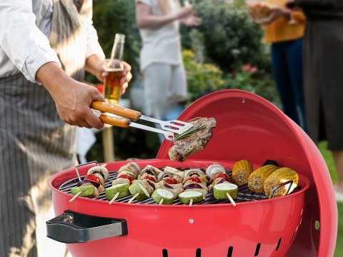 Grill Węglowy Okrągły 54cm Czerwony Yato YG-20304