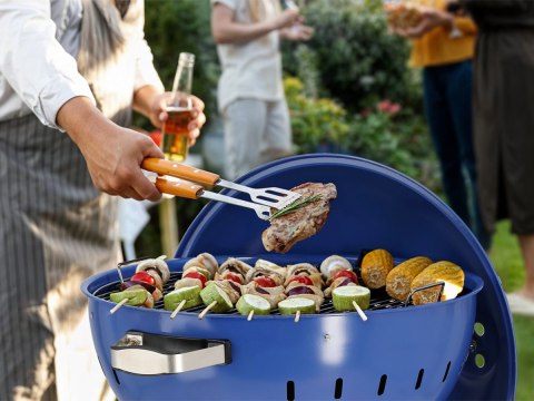 Grill Węglowy Okrągły 54cm Niebieski Yato YG-20302