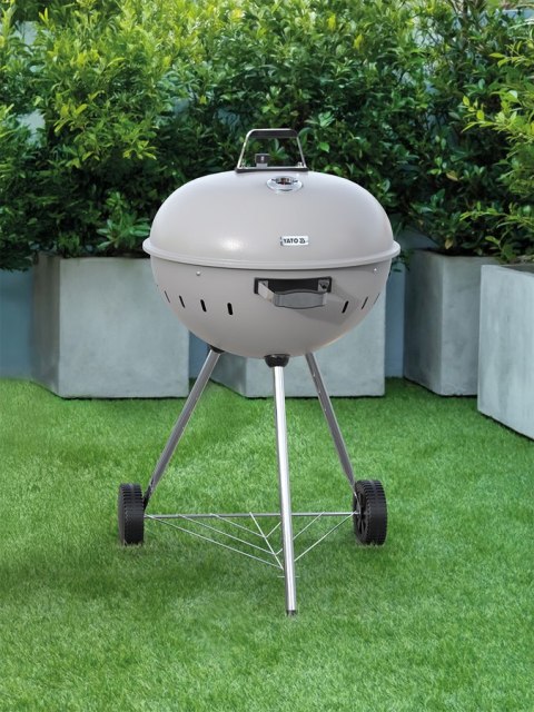 Grill Węglowy Okrągły 54cm Szary Yato YG-20301