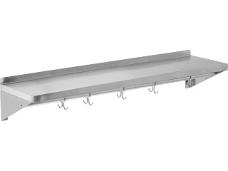 Półka Wisząca Z Haczykami Pojedyncza 1200x300x180mm YG-08937