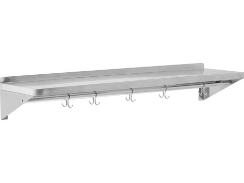 Półka Wisząca Z Haczykami Pojedyncza 1500x300x180mm YG-08938