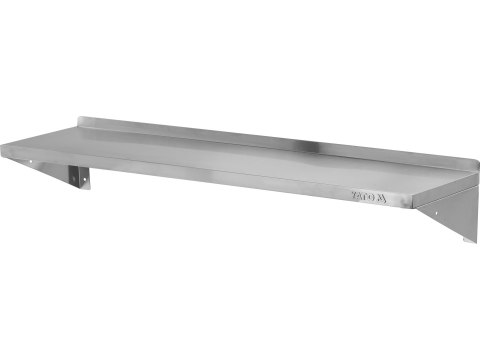 Półka Wisząca Z Rantem Pojedyncza Nierdzewna 1500x300x180mm YG-08932