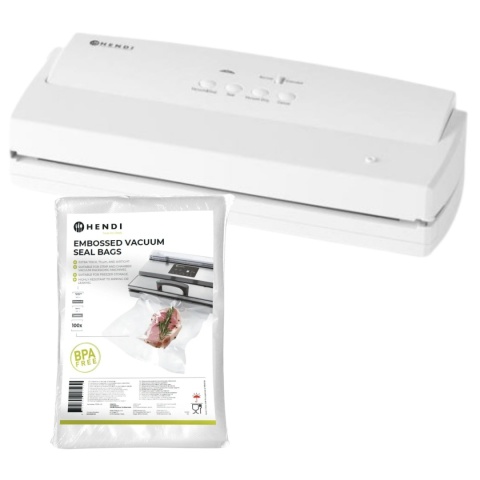 Pakowarka Próżniowa Listwowa 31 cm z Workami 15x25 cm Hendi 975350