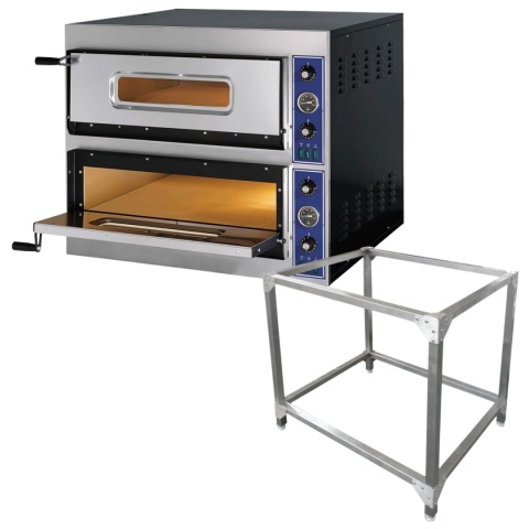 Piec do Pizzy Profesjonalny GGF E-Start Line 2-Poziomowy 8x32 z Podstawą