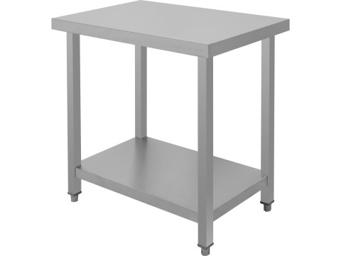 Stół nierdzewny z półką centralny bez rantu 800x500x850 mm Yato YG-08990