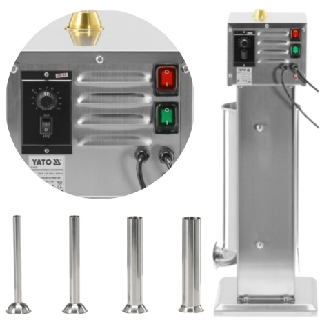 Elektryczna Nadziewarka Do Kiełbasy 15l Lejki 16/22/32/38 Mm Yato Yg-03382