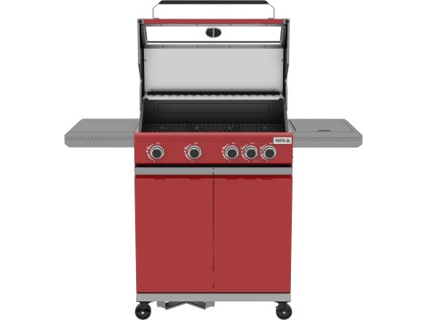 Grill Gazowy Itami 4+1 14,5 kW Czerwony Yato YG-20034
