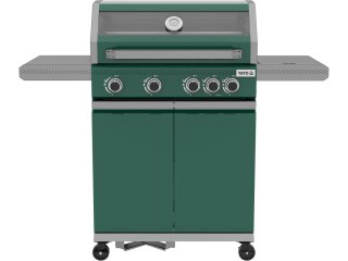 Grill Gazowy Itami 4+1 14,5 kW Z Szybą Zielony Yato YG-20035