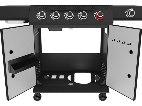 Grill Gazowy Yao 5+1 19 kW Czarny Yato YG-20031