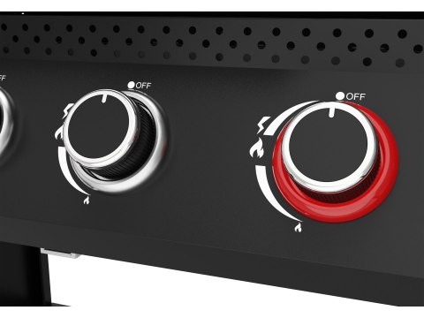 Grill Gazowy Yao 5+1 19 kW Czarny Yato YG-20031