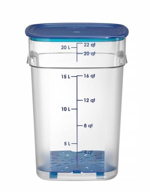 Pojemnik kwadratowy CamSquares Fresh Pro do żywności 20,8 l Cambro 22SFSPROCW135