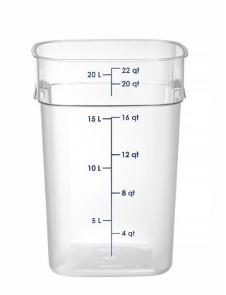 Pojemnik kwadratowy CamSquares Fresh Pro do żywności 20,8 l Cambro 22SFSPROCW135