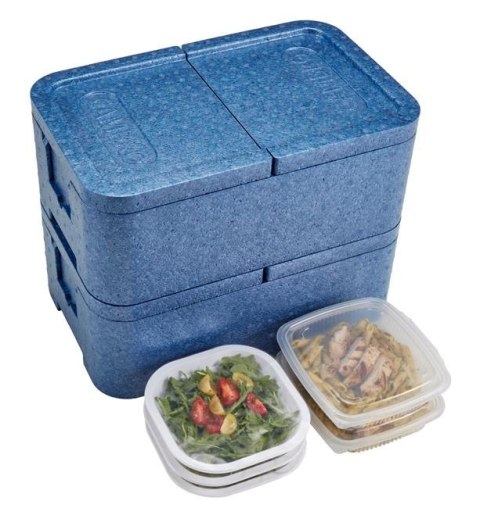 Pojemnik Termoizolacyjny 2-Komorowy Cam Gobox Cambro Niebieski 437x276x175