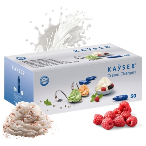 Naboje do Bitej Śmietany Syfonu N2O 50 Sztuk 7,5g Kayser