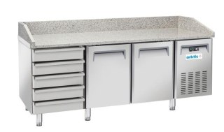 Stół chłodniczy do pizzy 2-drzwiowy z 5 szufladami Hendi 236802