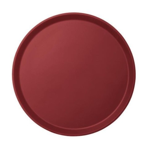 Taca Do Serwowania Camtread Okrągła Antypoślizgowa Cambro Burgund ⌀355x21