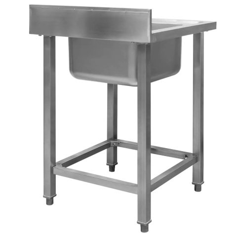 Zlew gastronomiczny jednokomorowy 60x60x85 cm Mega-M