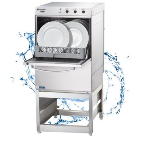 Zmywarka Gastronomiczna Stalgast 801502 z Podstawą i Dozownikami - Wyparzarka