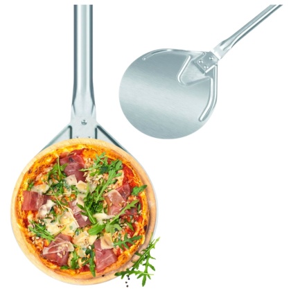 Łopata do Pizzy Operacyjna Aluminiowa Ø26 cm z Długim Uchwytem 160 cm
