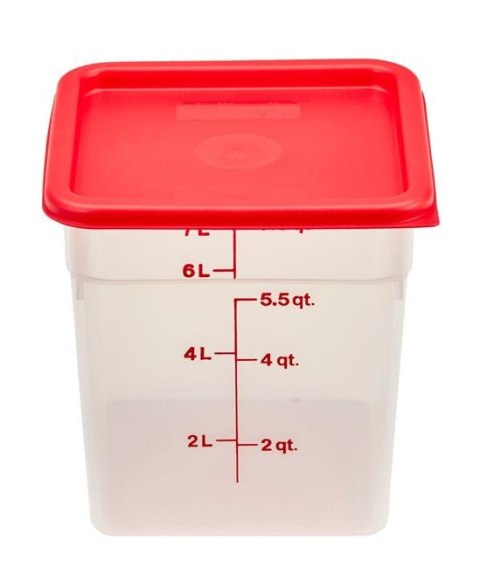 Pojemnik Kwadratowy Polipropylen 7,6l 215x215x230 Cambro 8SFSPP190
