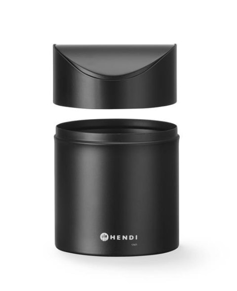 Śmietniczka Stołowa 1,2L Czarna ⌀120x165 Stal Nierdzewna Hendi 440773